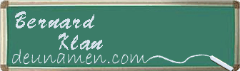 Bernard Klan Visitenkarte
